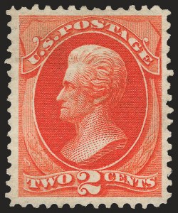 2c Carmine Vermilion, (Scott 180)