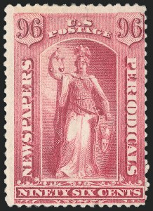 96c Pink, 1894 Unwatermarked Issue, (Scott PR99)