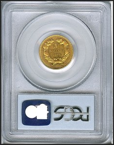Princess Gold, $3, 1879 - , 8001, Reverse