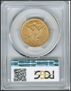 Liberty Eagle, $10, 1872 - , 8663, Reverse