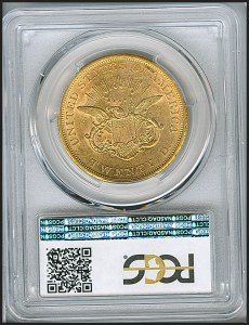 Liberty Double Eagle, $20, 1854 - S, 8913, Reverse