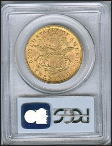 Liberty Double Eagle, $20, 1873 - , 8967, Reverse