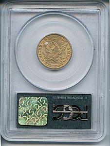 Liberty Half Eagle, $5, 1903 - S, 8408, Reverse