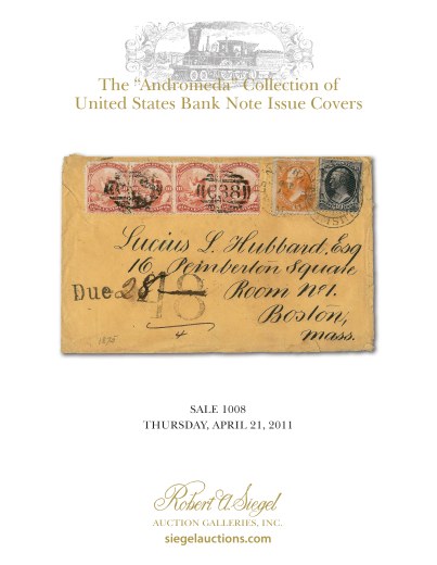 Catalog Cover Sale no. 1008 — Siegel Auction Galleries