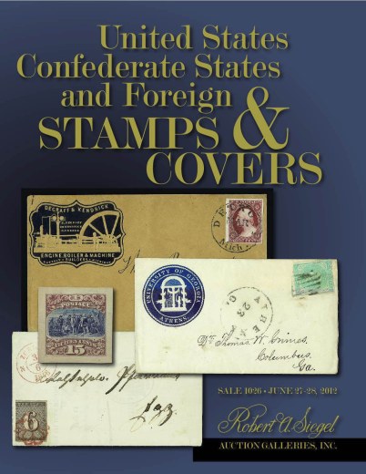 Catalog Cover Sale no. 1026 — Siegel Auction Galleries