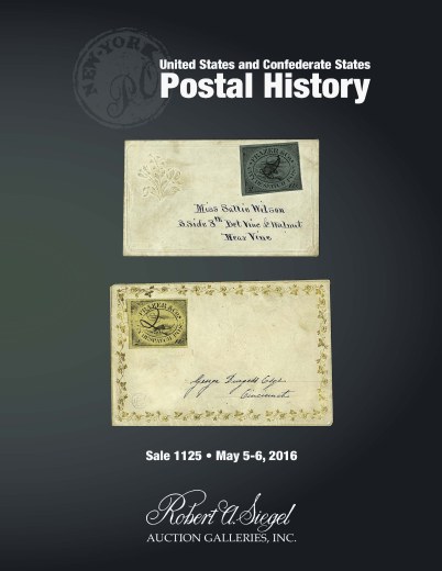 Catalog Cover Sale no. 1125 — Siegel Auction Galleries
