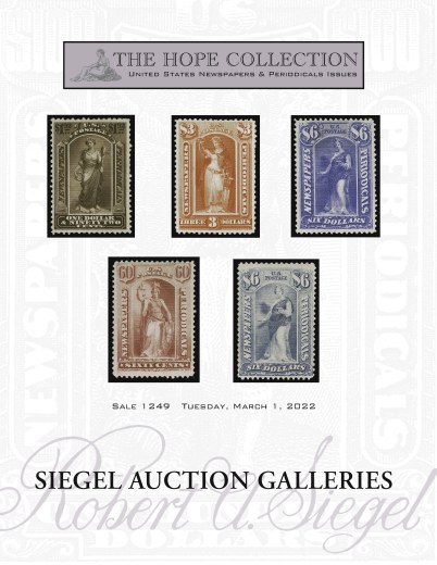 Catalog Cover Sale no. 1249 — Siegel Auction Galleries