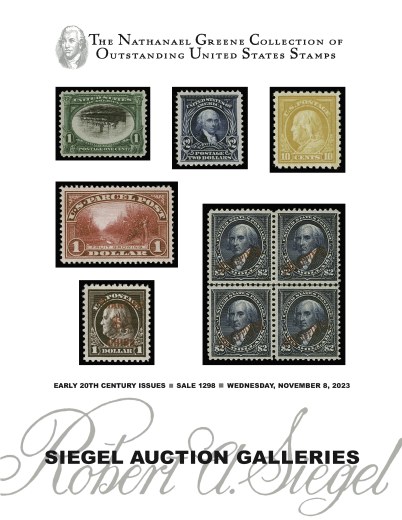 Catalog Cover Sale no. 1298 — Siegel Auction Galleries