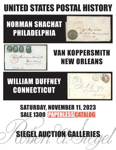 Catalog Cover Sale no. 1300 — Siegel Auction Galleries