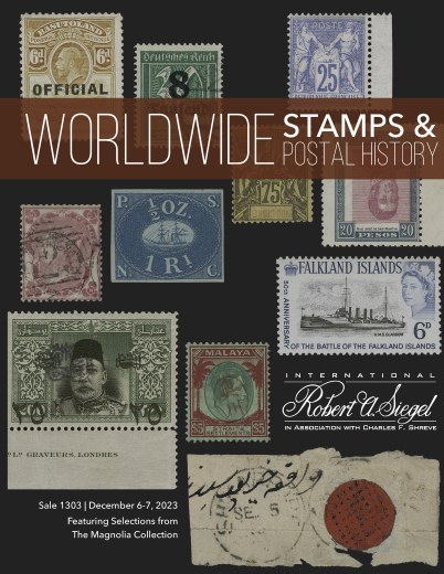 Catalog Cover Sale no. 1303 — Siegel Auction Galleries