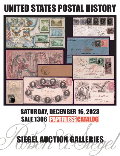 Catalog Cover Sale no. 1306 — Siegel Auction Galleries