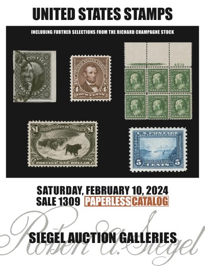 Catalog Cover Sale no. 1309 — Siegel Auction Galleries