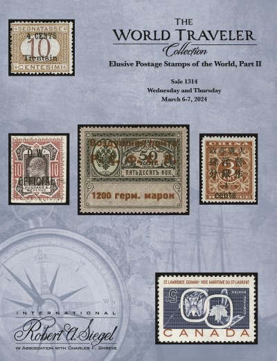 Catalog Cover Sale no. 1314 — Siegel Auction Galleries