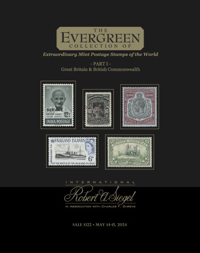 Catalog Cover Sale no. 1322 — Siegel Auction Galleries