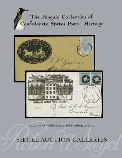 Catalog Cover Sale no. 1330 — Siegel Auction Galleries