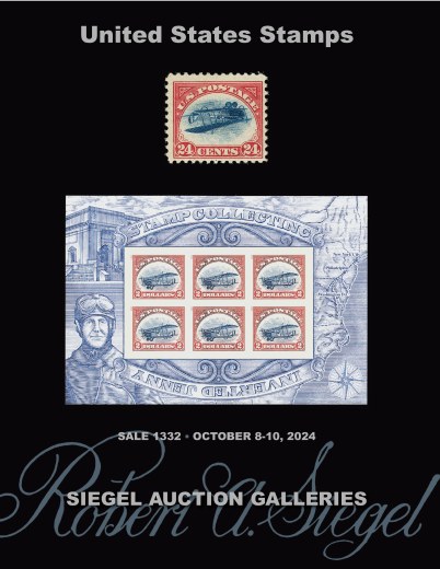 Catalog Cover Sale no. 1332 — Siegel Auction Galleries