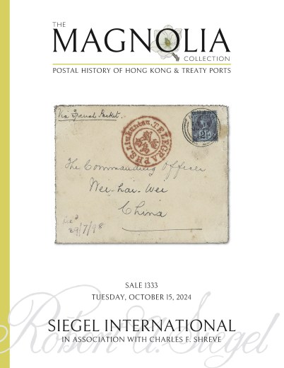 Catalog Cover Sale no. 1333 — Siegel Auction Galleries