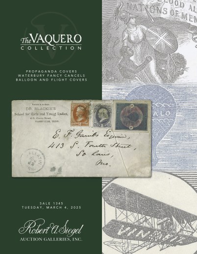 Catalog Cover Sale no. 1345 — Siegel Auction Galleries