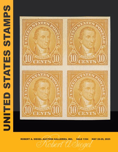 Catalog Cover Sale no. 1354 — Siegel Auction Galleries