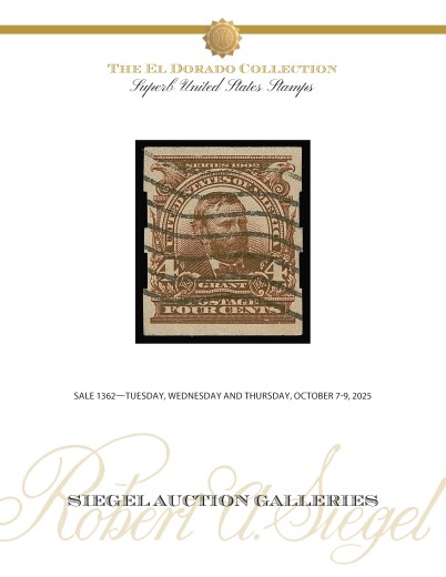 Catalog Cover Sale no. 1362 — Siegel Auction Galleries