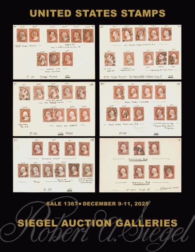 Catalog Cover Sale no. 1367 — Siegel Auction Galleries