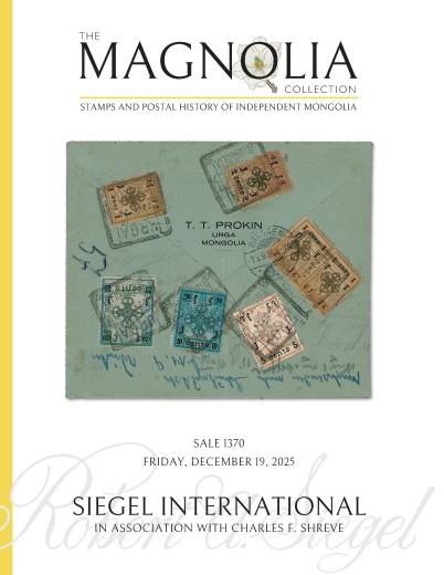 Catalog Cover Sale no. 1370 — Siegel Auction Galleries