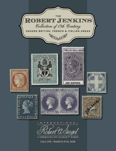 Catalog Cover Sale no. 1371 — Siegel Auction Galleries