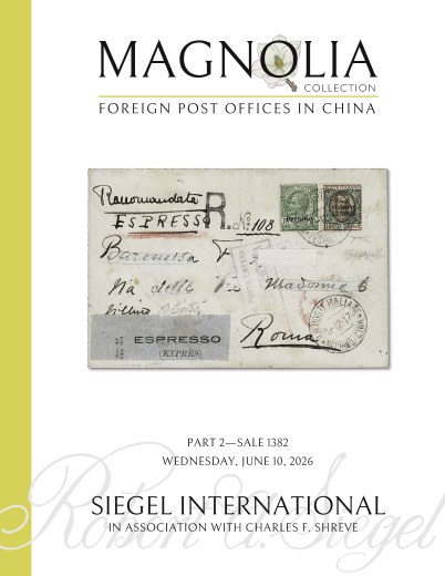 Catalog Cover Sale no. 1382 — Siegel Auction Galleries