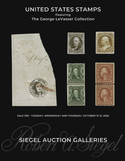 Catalog Cover Sale no. 1391 — Siegel Auction Galleries