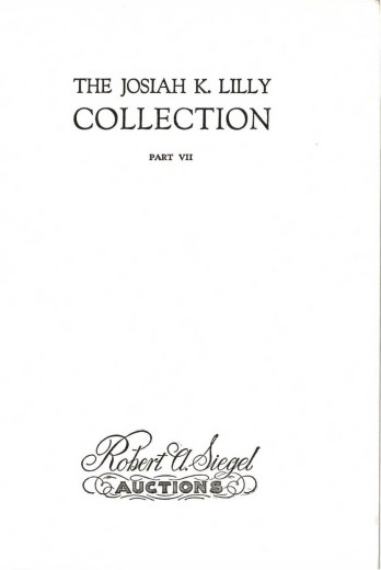Catalog Cover Sale no. 327 — Siegel Auction Galleries