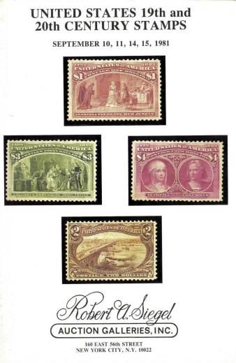 Catalog Cover Sale no. 585 — Siegel Auction Galleries