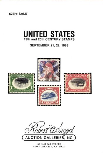 Catalog Cover Sale no. 623 — Siegel Auction Galleries