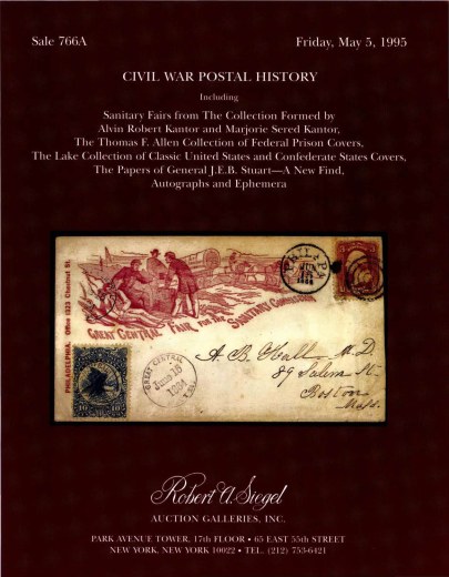 Catalog Cover Sale no. 766A — Siegel Auction Galleries