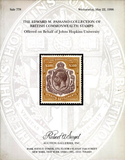Catalog Cover Sale no. 778 — Siegel Auction Galleries