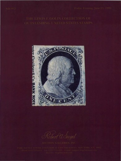 Catalog Cover Sale no. 812 — Siegel Auction Galleries
