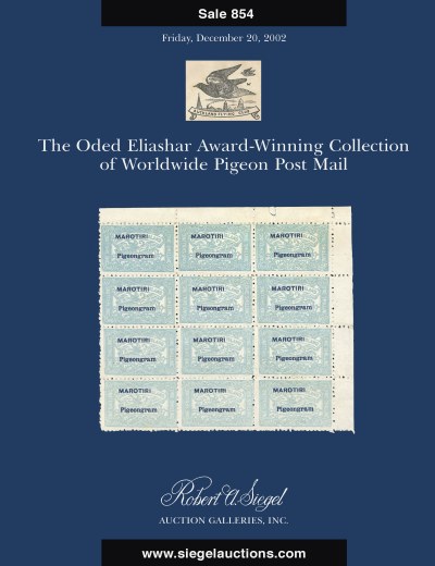 Catalog Cover Sale no. 854 — Siegel Auction Galleries
