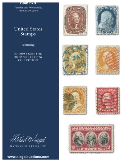 Catalog Cover Sale no. 879 — Siegel Auction Galleries