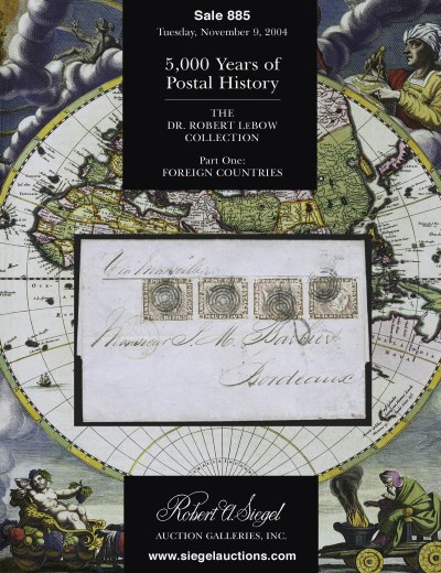 Catalog Cover Sale no. 885 — Siegel Auction Galleries
