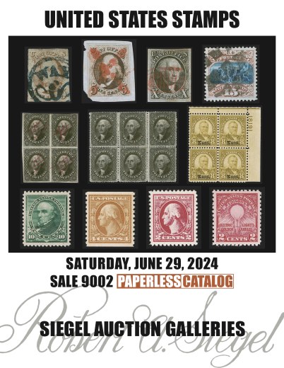 Catalog Cover Sale no. 9002 — Siegel Auction Galleries
