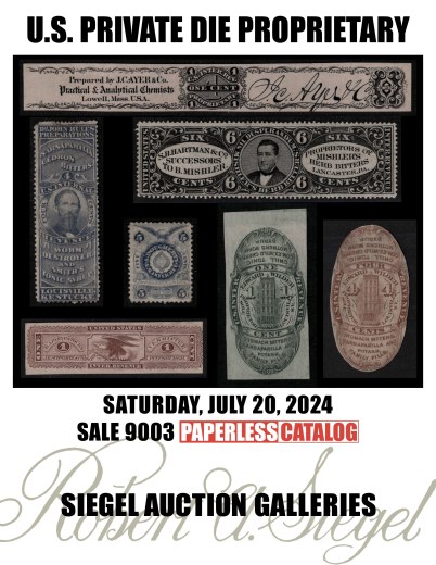 Catalog Cover Sale no. 9003 — Siegel Auction Galleries