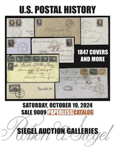 Catalog Cover Sale no. 9009 — Siegel Auction Galleries