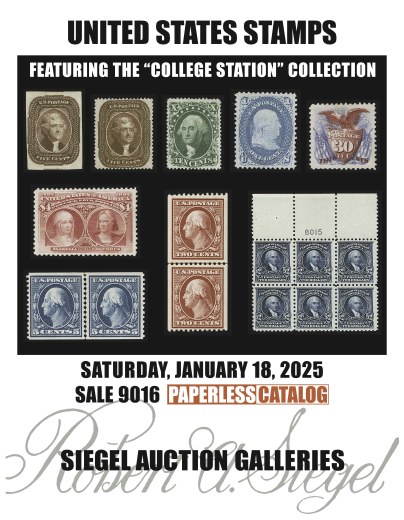 Catalog Cover Sale no. 9016 — Siegel Auction Galleries
