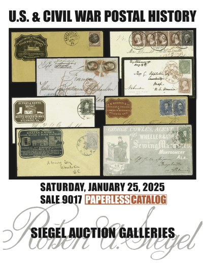 Catalog Cover Sale no. 9017 — Siegel Auction Galleries
