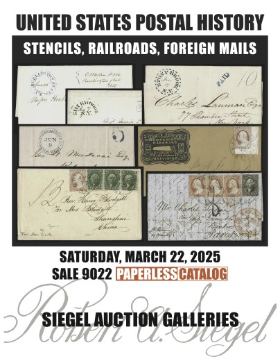 Catalog Cover Sale no. 9022 — Siegel Auction Galleries