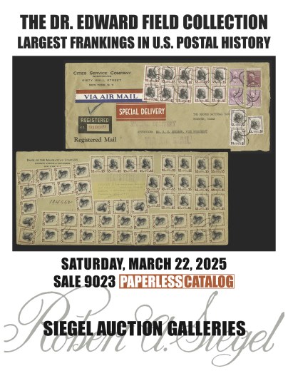 Catalog Cover Sale no. 9023 — Siegel Auction Galleries