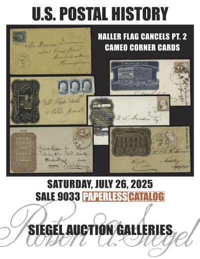 Catalog Cover Sale no. 9033 — Siegel Auction Galleries
