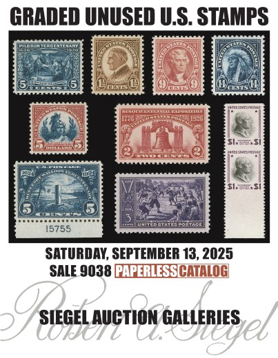 Catalog Cover Sale no. 9038 — Siegel Auction Galleries