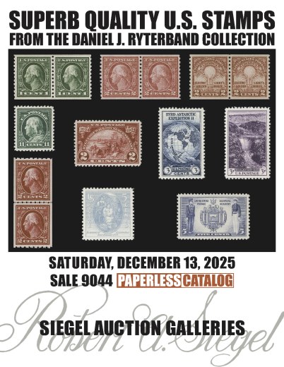 Catalog Cover Sale no. 9044 — Siegel Auction Galleries