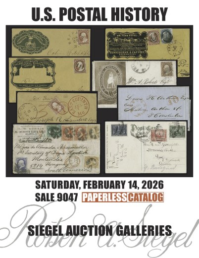 Catalog Cover Sale no. 9047 — Siegel Auction Galleries