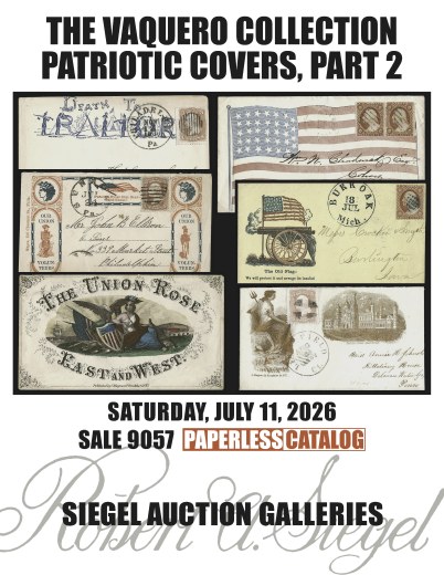 Catalog Cover Sale no. 9057 — Siegel Auction Galleries